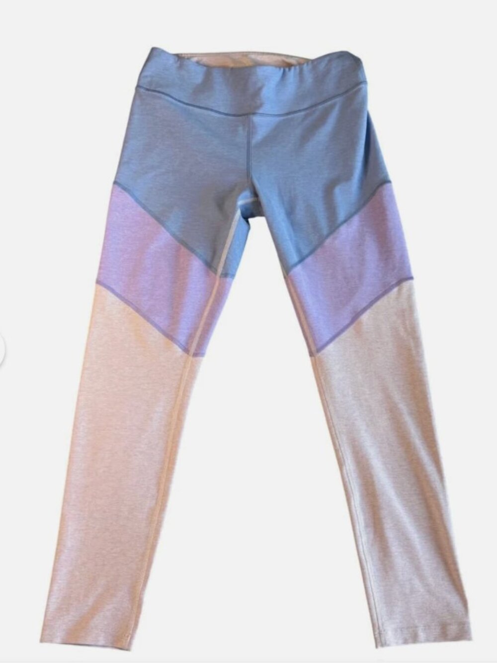 OUTDOOR VOICES 7/8 length Springs Leggings Size S in blue blush & purple